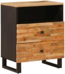 vidaXL Dulap pentru pat Maro 50 x 33 x 62 cm Lemn de mango solid GartenMobel Dekor (4018306)
