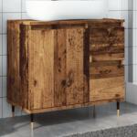 vidaXL Dulap de baie, lemn vechi, 65x33x60 cm, lemn prelucrat GartenMobel Dekor (857223)