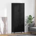 vidaXL Bufet Pe perete Stejar Negru 69, 5 x 34 x 180 cm Lemn compozit GartenMobel Dekor (3416137) Comoda