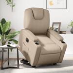 vidaXL Fotoliu rabatabil electric cu ridicare, cappuccino GartenMobel Dekor (3204450)