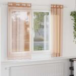 vidaXL Perdele Voile cu Oelii 2 buc Teracota GartenMobel Dekor (4102137)
