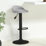vidaXL Scaun de bar, gri deschis, catifea GartenMobel Dekor (333590)
