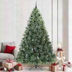 vidaXL Brad de Craciun artificial cu 300 LED Verde 240 cm PE si PVC GartenMobel Dekor (3397875)
