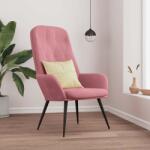 vidaXL Scaun de relaxare, roz, catifea GartenMobel Dekor (341198)