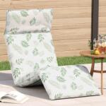 vidaXL Sezlong pliabil cu model de frunze 175x54x8, 5cm tesatura Oxford GartenMobel Dekor (4019764)