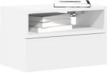 vidaXL Noptiera de perete, alb, 45x26x28, 5 cm GartenMobel Dekor (858596)