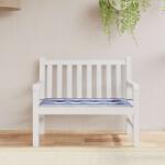 vidaXL Perna de banca dungi albastre si albe 100x50x4 cm textil oxford GartenMobel Dekor (361113)