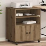vidaXL Suport pentru imprimanta Stejar Artizanal 60 x 48 x 74 cm GartenMobel Dekor (862286)