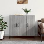vidaXL Dulap, gri sonoma, 90x34x80 cm, lemn compozit GartenMobel Dekor (828114) Comoda