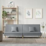 vidaXL Canapea extensibila, gri deschis, material textil GartenMobel Dekor (351900) Canapea