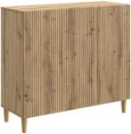 vidaXL Bufet Stejar Artizanal 89 x 34, 5 x 80 cm Lemn prelucrat GartenMobel Dekor (894654) Comoda