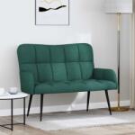 vidaXL Canapea cu doua locuri Verde închis 115 x 61 x 87 cm tesatura GartenMobel Dekor (42028934) Canapea