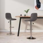 vidaXL Scaune de bar, 2 buc. , gri taupe, material textil GartenMobel Dekor (333954)