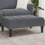 vidaXL Taburet, gri închis, 77x55x31 cm, catifea GartenMobel Dekor (4007385)