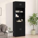 vidaXL Dulap de perete Stejar negru 70 x 42.5 x 40 cm Lemn compozit GartenMobel Dekor (869152) Comoda