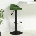 vidaXL Scaun de bar, verde închis, catifea GartenMobel Dekor (333593)