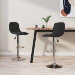 vidaXL Scaune de bar, 2 buc. , negru, material textil GartenMobel Dekor (333951)