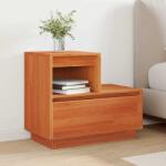 vidaXL Noptiera maro din lemn compozit cu sertar, 60 x 34 x 51 cm (869894)