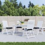 vidaXL Perne scaun, 4 buc. , negru carouri, 50x50x7 cm, textil oxford GartenMobel Dekor (361547)