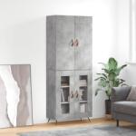 vidaXL Dulap înalt, gri beton, 69, 5x34x180, lemn compozit GartenMobel Dekor (3195711) Comoda