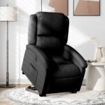 vidaXL Fotoliu electric rabatabil cu ridicare, negru, textil GartenMobel Dekor (3204190)