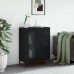 vidaXL Servanta, negru, 69, 5x34x90 cm, lemn compozit GartenMobel Dekor (828053) Comoda