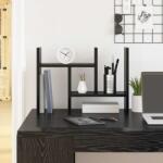 vidaXL Organizator Birou Stejar negru 34.5 x 15.5 x 35.5 cm GartenMobel Dekor (869205)