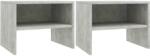 vidaXL Noptiere, 2 buc. , gri beton, 40 x 30 x 30 cm, PAL GartenMobel Dekor (800072)