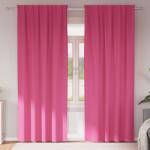 vidaXL Perdele Opaque cu Inel 2 pcs Roz Aprins 260 x 140 cm Poliester GartenMobel Dekor (4107517)