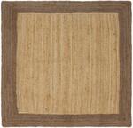 vidaXL Covor din iuta handmade gri 120x120 cm pentru living, stil modern (42010669) Covor