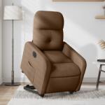 vidaXL Fotoliu electric rabatabil cu ridicare, maro, textil GartenMobel Dekor (3206817)