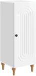 vidaXL Bufet Alb foarte lucios 33 x 34, 5 x 90 cm Lemn prelucrat GartenMobel Dekor (894139) Comoda
