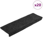 vidaXL Covorase scari autoadezive, 20 buc. , 65x21x4 cm, gri închis, cu margine dreptunghiulara GartenMobel Dekor (3365716) Covor