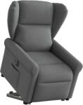 vidaXL Fotoliu electric rabatabil cu ridicare, gri închis, textil GartenMobel Dekor (3303395)