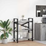 vidaXL Raft pentru carti Gri Sonoma 100 x 33, 5 x 102 cm Lemn compozit GartenMobel Dekor (883949) Biblioteca