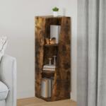 vidaXL Raft lateral Stejar fumuriu 33 x 32 x 100, 5 cm Lemn compozit GartenMobel Dekor (892422) Biblioteca