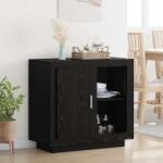 vidaXL Bufet Stejar negru 40 x 80 x 75 cm Lemn compozit GartenMobel Dekor (880536) Comoda