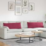 vidaXL Perne pentru canapea 2 pcs Rosu Vin 120 x 40 cm GartenMobel Dekor (42013804)