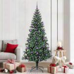 vidaXL Pom de Craciun artificial pre-iluminat cu 300 LED Verde 210 cm GartenMobel Dekor (3396781)