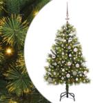 vidaXL Pom de Craciun Artificial cu Ramuri Articulare si Conuri 150 cm GartenMobel Dekor (3395082)