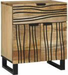 vidaXL Noptiera din lemn cu 1 sertar si 2 usi, 50x33x60 cm, finisaj natural (4017947)