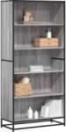 vidaXL Biblioteca, gri sonoma, 80, 5x35x170, 5 cm, lemn prelucrat GartenMobel Dekor (3300858) Biblioteca