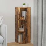 vidaXL Raft lateral Lemn vechi 33 x 32 x 100, 5 cm Lemn compozit GartenMobel Dekor (892425) Biblioteca