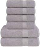 vidaXL Set prosoape 6 piese gri 360 g/m2 100% bumbac GartenMobel Dekor (137085) Prosop