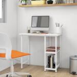 vidaXL Birou de calculator, alb, 80x40x72 cm, MDF si metal GartenMobel Dekor (20555)