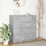vidaXL Bufeta Gri Beton 100x35x99 cm Lemn prelucrat GartenMobel Dekor (3328492) Comoda