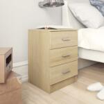 vidaXL Noptiere, 2 buc. , stejar sonoma, 38x35x56 cm, PAL GartenMobel Dekor (800457)