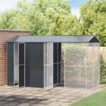 vidaXL Cusca pentru pasari Antracit 430 x 208 x 247 cm Otel Galvanizat GartenMobel Dekor (3325153)