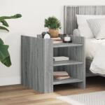 vidaXL Noptiera, gri sonoma, 45x50x50 cm, lemn prelucrat GartenMobel Dekor (848295)