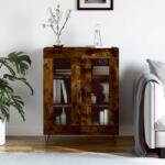vidaXL Dulap, stejar fumuriu, 69, 5x34x90 cm, lemn compozit GartenMobel Dekor (827785) Comoda